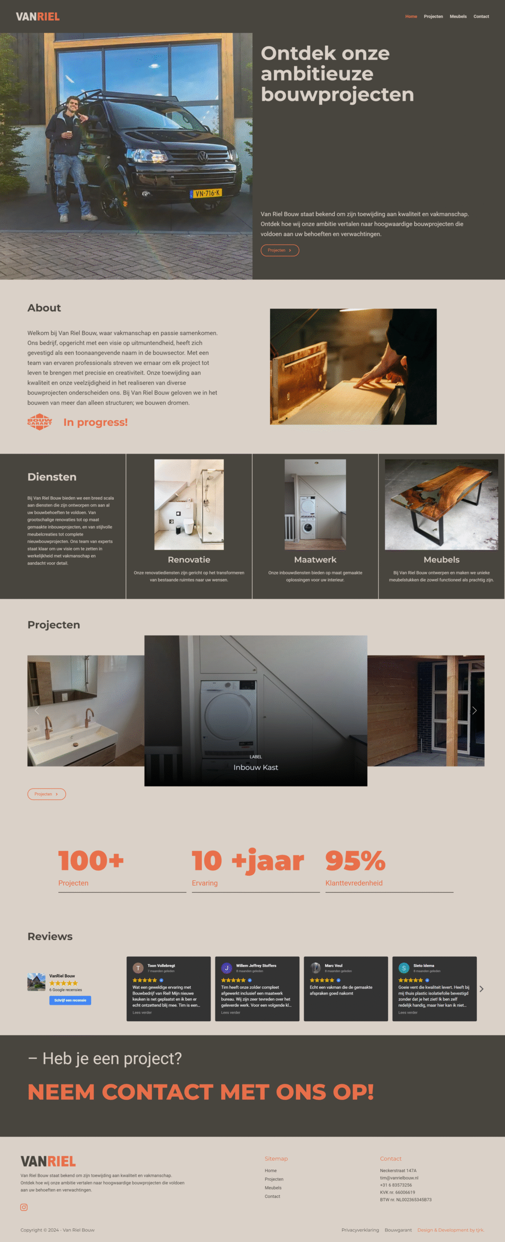 Website preview Florentien