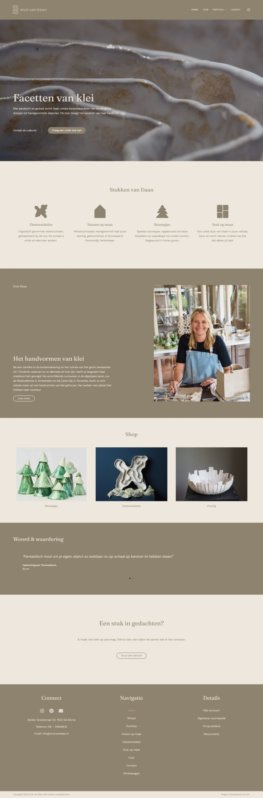 Website preview Florentien